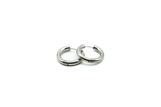 BO Ring - Silver - 24mm - Red Stainless Steel