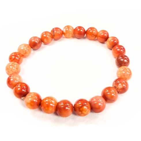Bracelet - Orange - Pierres Fines - Rouge Bijoux