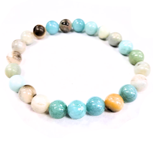 Bracelet - Amazonite - Pierres Fines - Rouge Bijoux