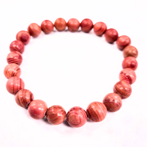 Bracelet - Rose Brûlé  - Pierres Fines - Rouge Bijoux