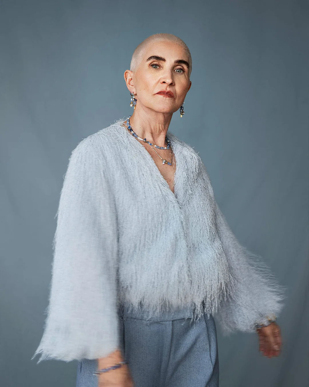 Collier Dardo Deux tons - Couleur: Deux tons & Aura Bleu - Anne-Marie Chagnon