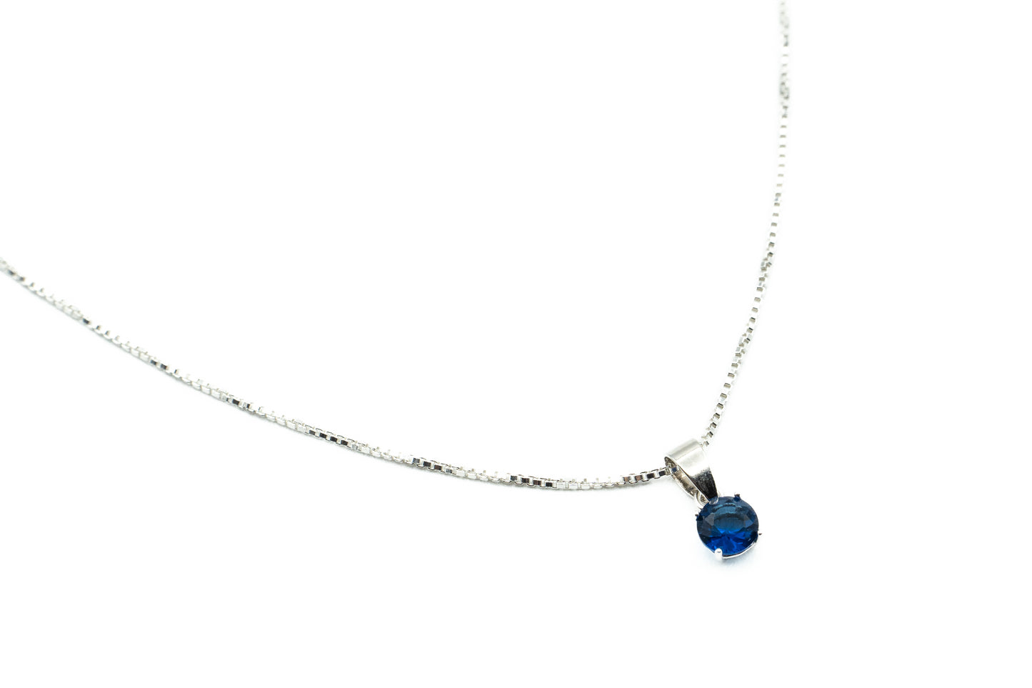 Collier - Cobalt - Argent - Rouge Argent 9.25