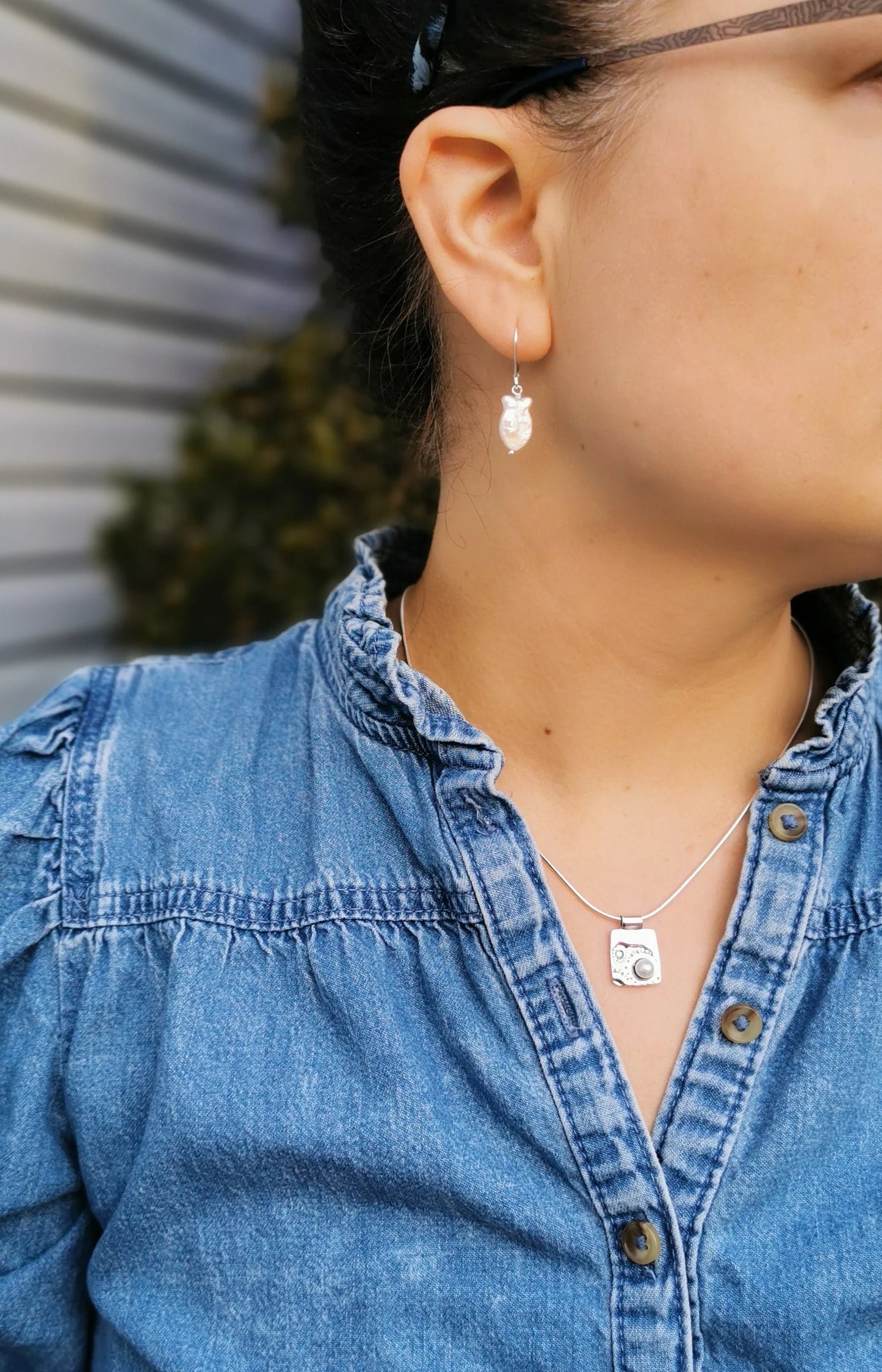 Pendentif Corail de mer perlé - Marie-Ève Bordeleau