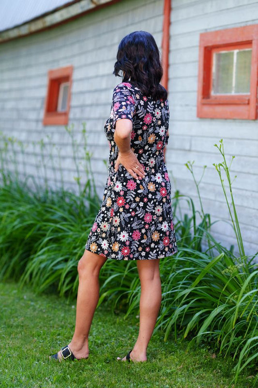 Robe Grenadine floral