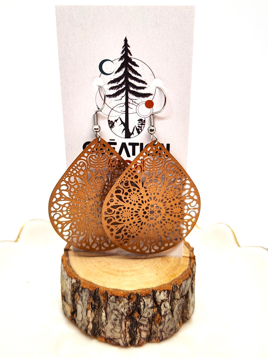 Boucles d'oreilles - Fili - Or - Création Fish