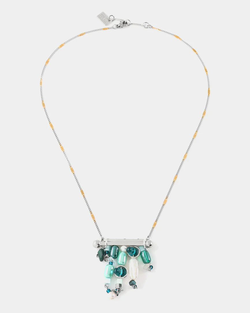Collier Korala Deux tons - Couleur: Deux tons & Sarcelle - Anne-Marie Chagnon