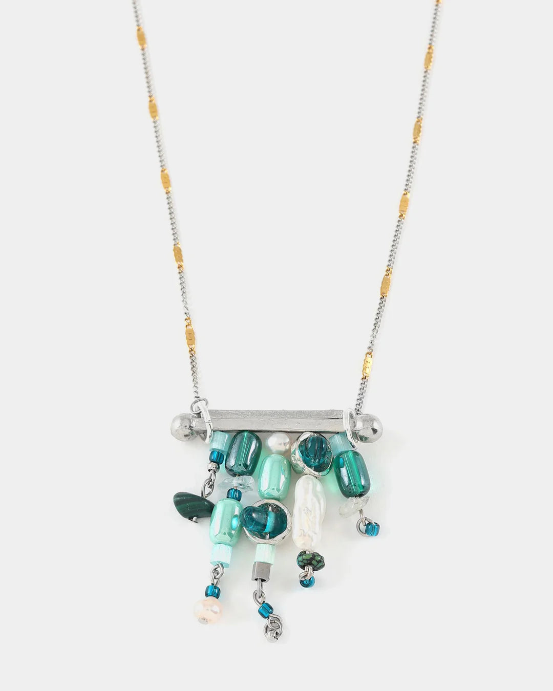 Collier Korala Deux tons - Couleur: Deux tons & Sarcelle - Anne-Marie Chagnon