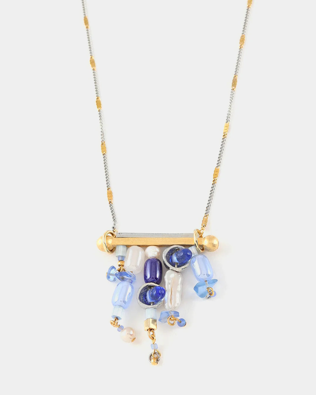Collier Korala Deux tons - Couleur: Deux tons & Aura Bleu - Anne-Marie Chagnon