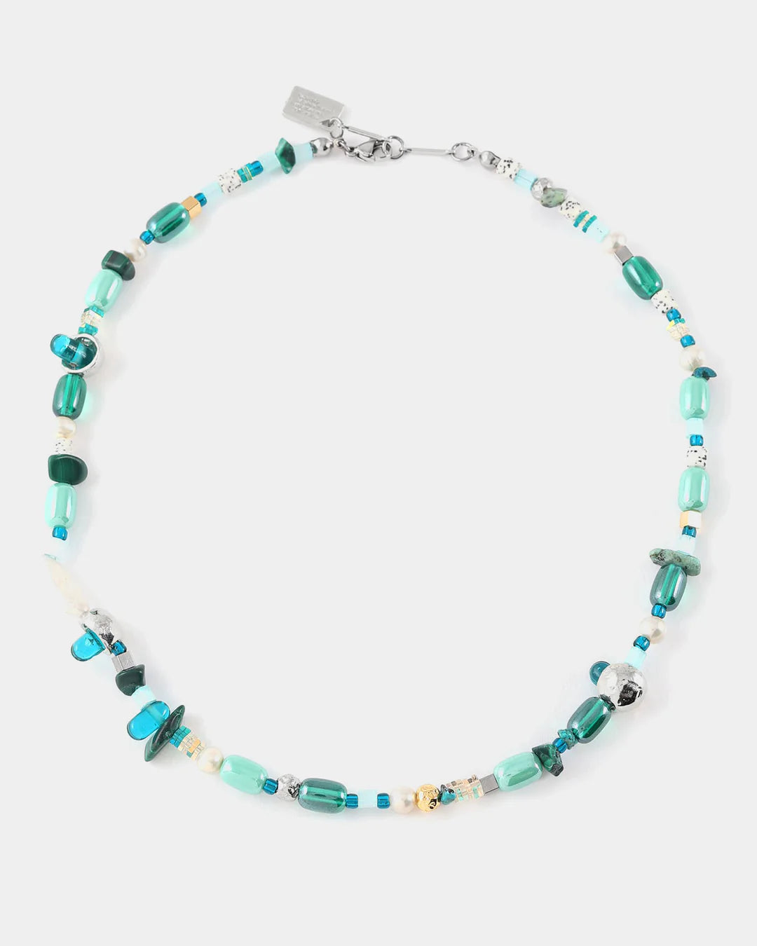 Collier Krio Deux tons - Couleur: Deux tons & Sarcelle - Anne-Marie Chagnon
