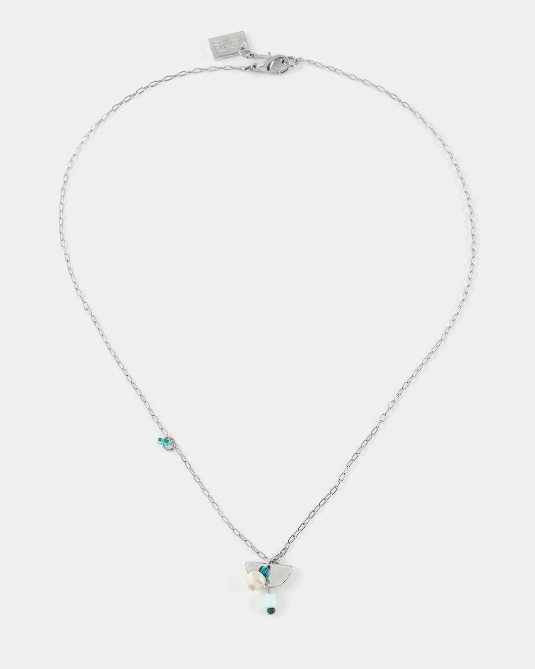 Collier Blenio Argent - sarcelle - Anne-marie Chagnon