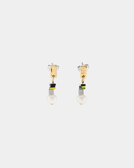 Boucles d'oreilles Caviar Deux tons - Éclipse - Anne-Marie Chagnon
