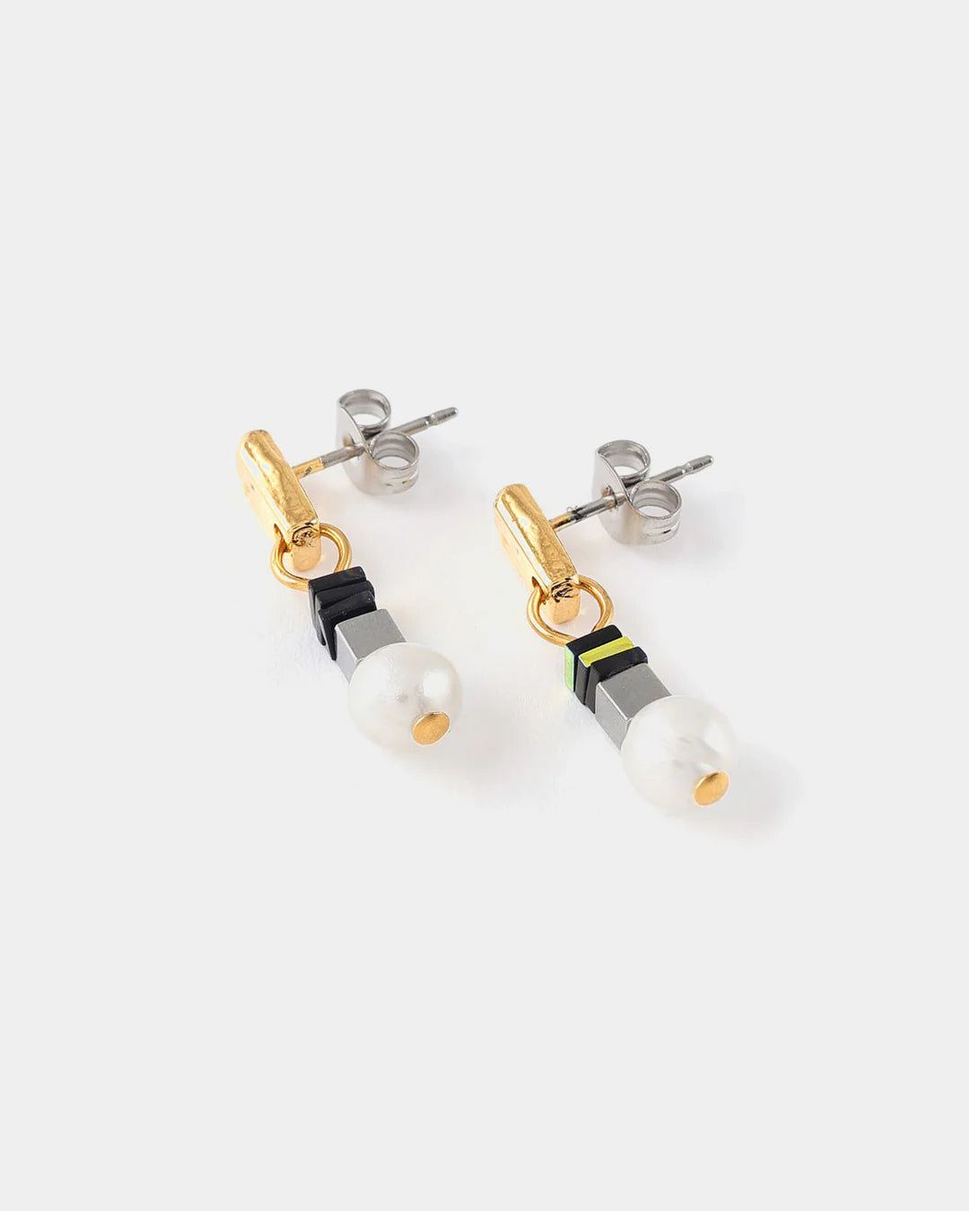 Boucles d'oreilles Caviar Deux tons - Éclipse - Anne-Marie Chagnon