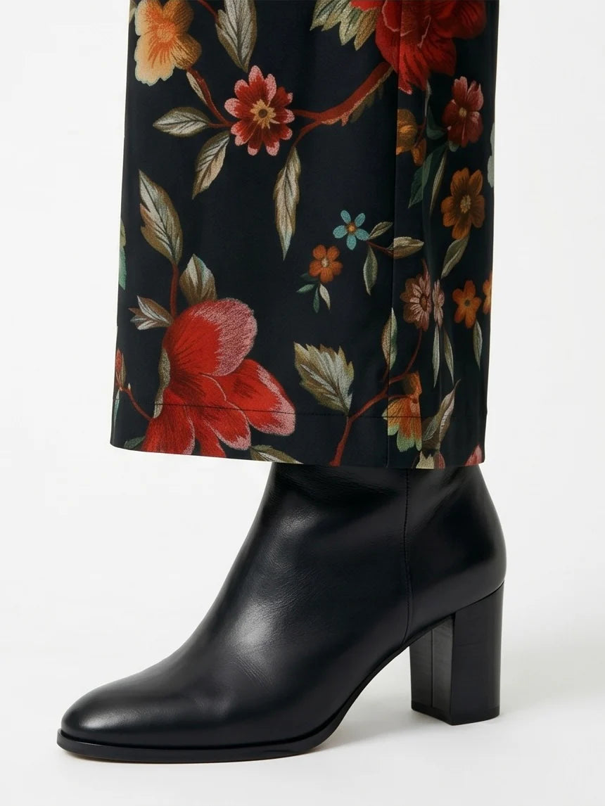 Pantalon Elma - Noir floral