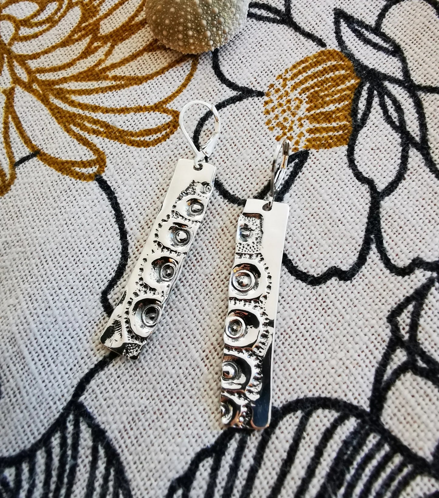 Long earrings, EXCEPTIONAL, 925 sterling silver - Marie-Ève ​​Bordeleau