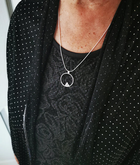 COEUR DE LUNE MOYEN, pendentif- Marie-Êve Bordeleau