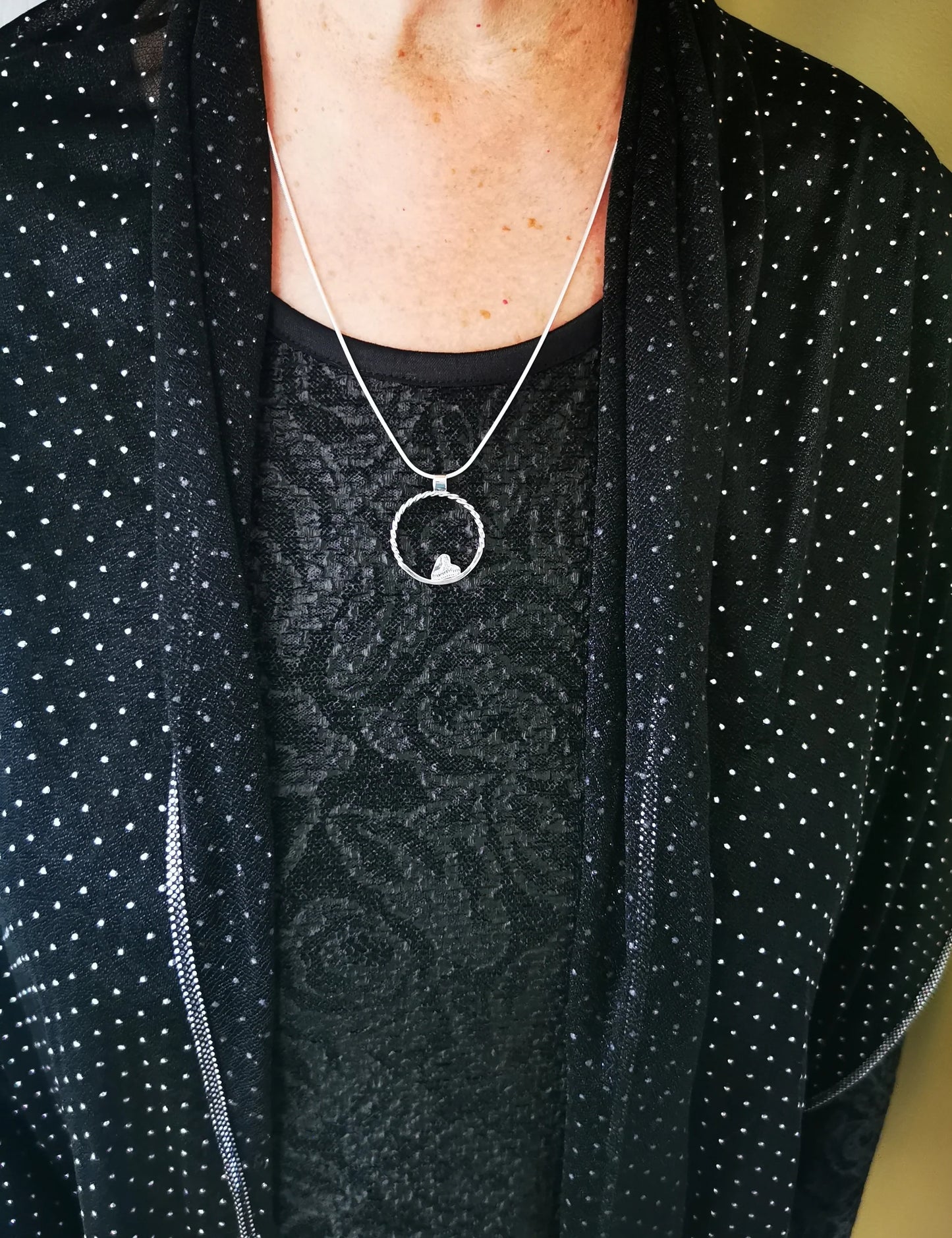 MEDIUM MOON HEART, pendant - Marie-Êve Bordeleau