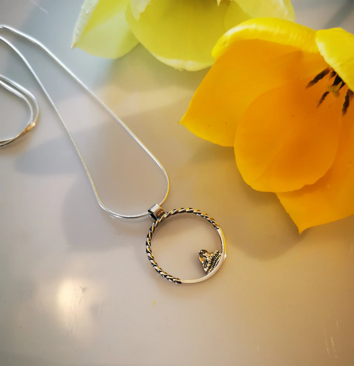 MEDIUM MOON HEART, pendant - Marie-Êve Bordeleau