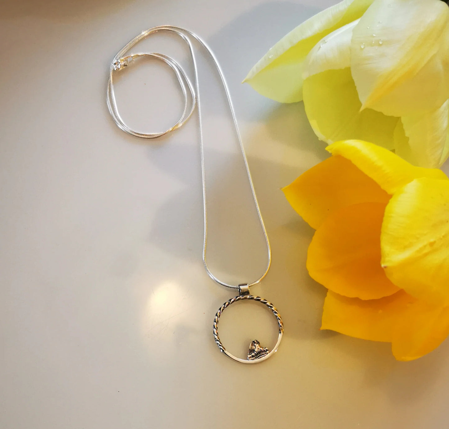 MEDIUM MOON HEART, pendant - Marie-Êve Bordeleau