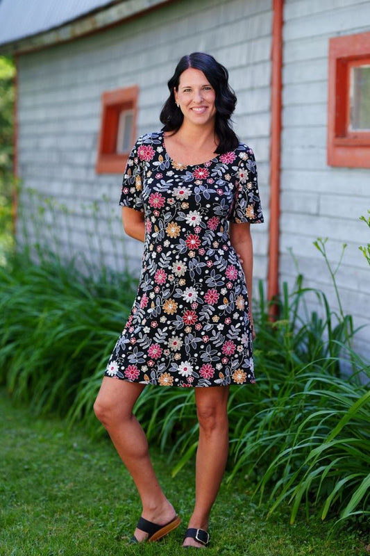 Robe Grenadine floral