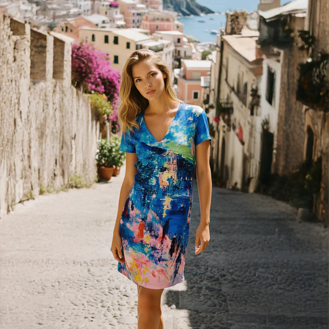 Hilo dress - straight line