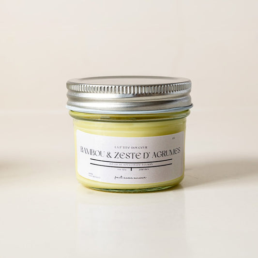 Bougie - Bambou & zeste d'agrumes - 4 oz - La P'tite Douceur