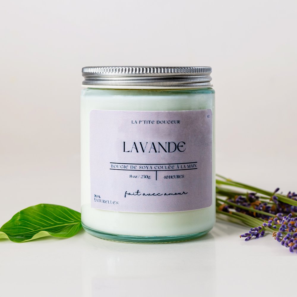 Bougie - Lavande - 4oz - La P'tite Douceur