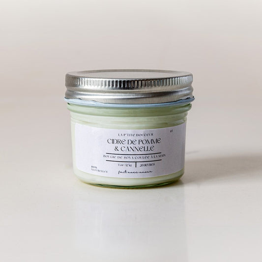 Bougie - Cidre de pomme & Cannelle - 4oz - La P'tite Douceur