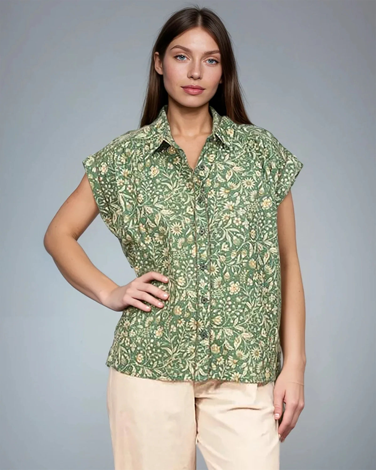 Haut Lace Green
