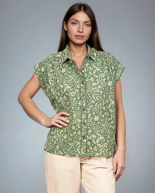 Haut Lace Green