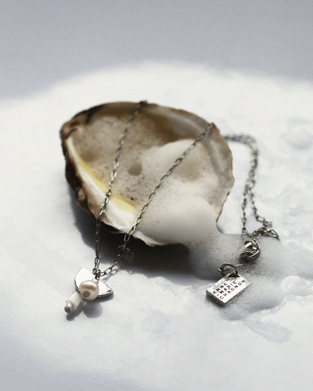 Collier Blenio Argent - Écume - Anne-marie Chagnon