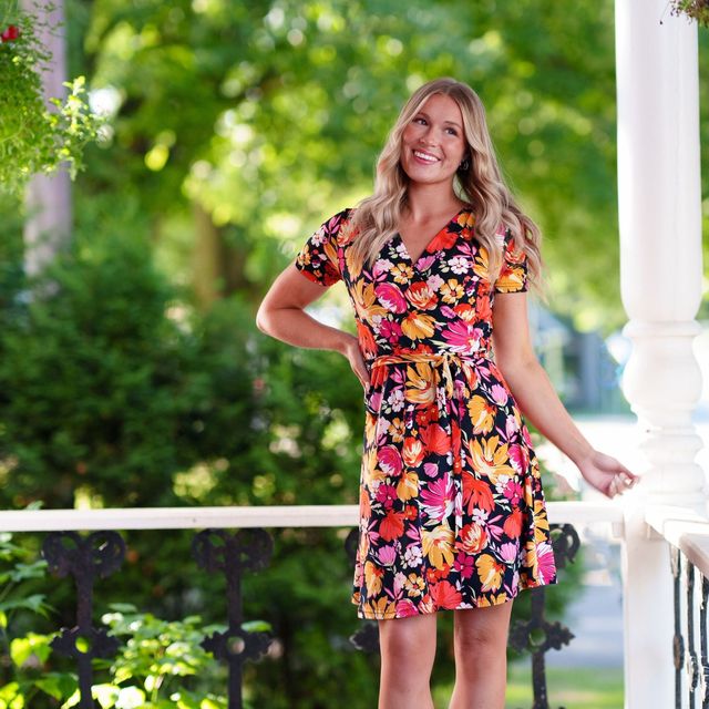 Robe Margarita - Rouge orangé