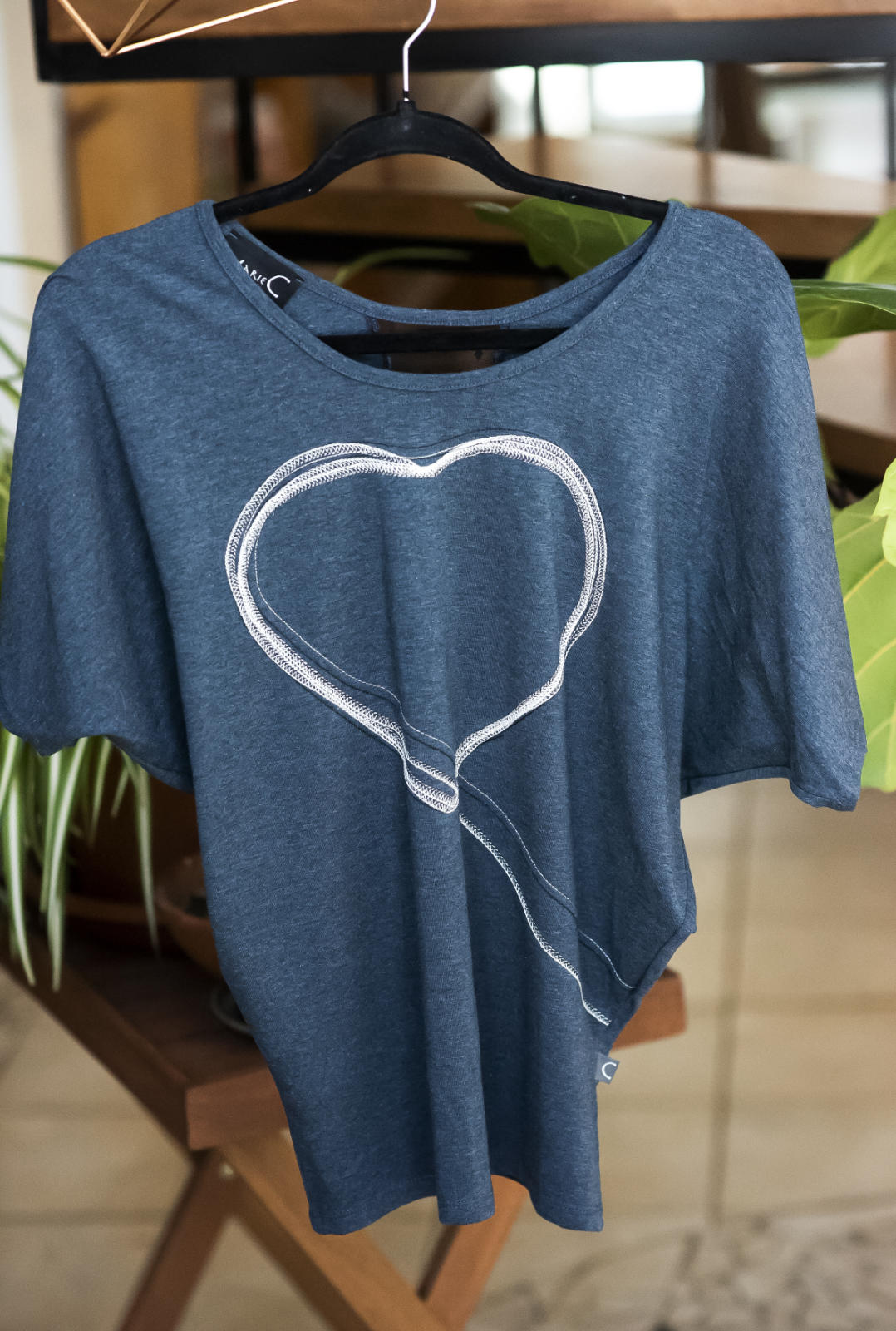 Top Coeur - Bleu - MarieC