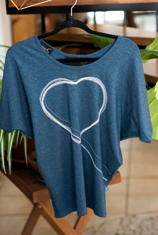 Top Coeur - Bleu - MarieC