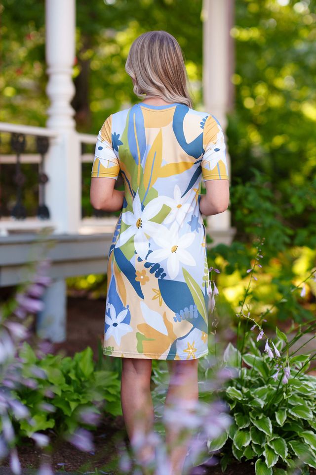 Robe Mojito - Bleu et jaune