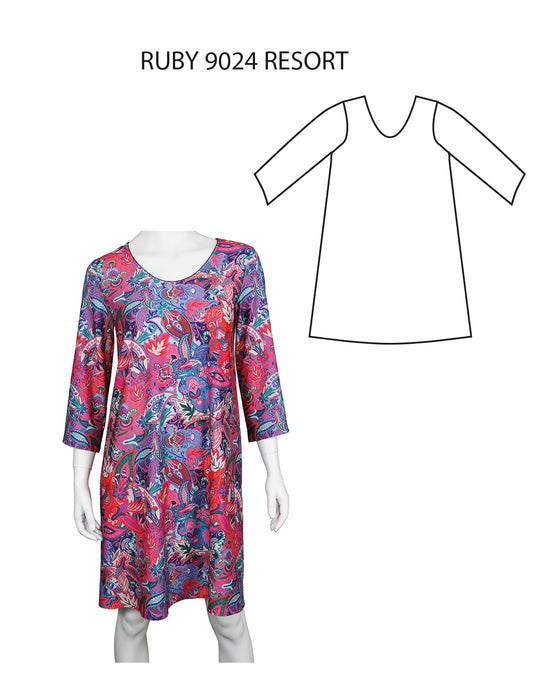 Robe Ruby - ligne trapèze - Miss Versa