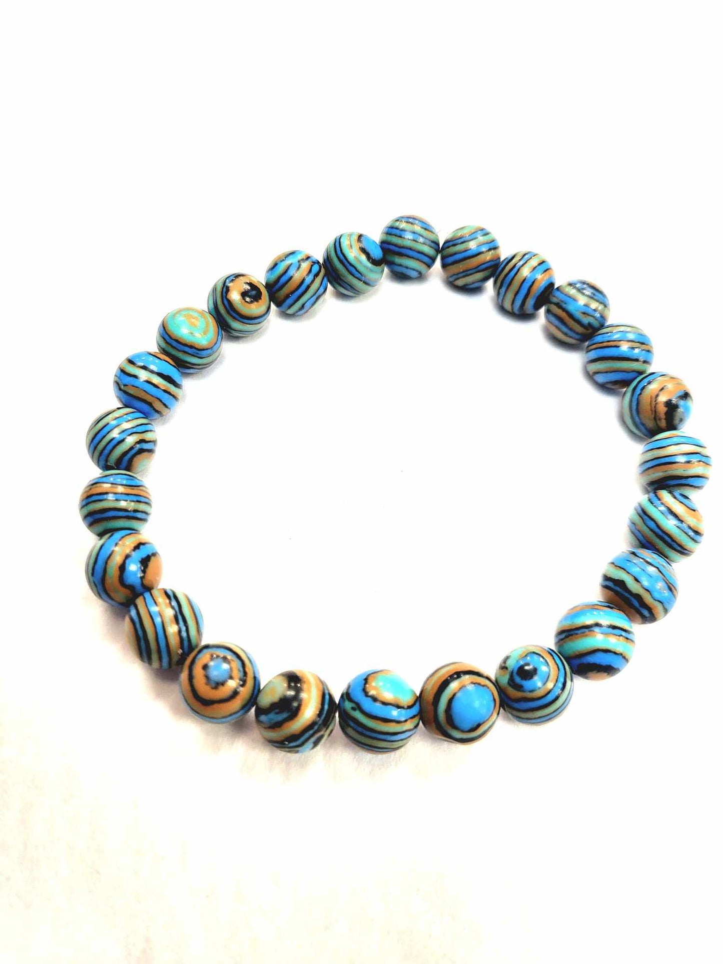 Bracelet - Obsidian _ Natural fine stone - Red Jewelry