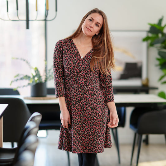 Robe Mattawin Fleurs rouges - Rien ne se perd