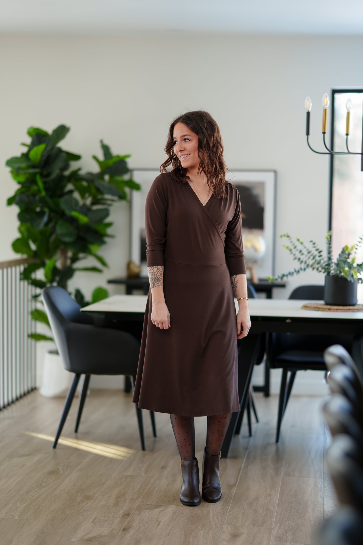 Robe St-Laurent - Brun Chocolat - Rien ne se perd