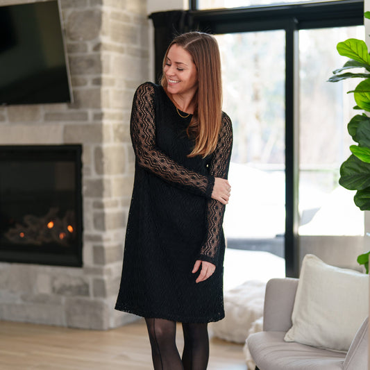 Robe Ste-Marguerite - noir -  Rien ne se perd tout se crée