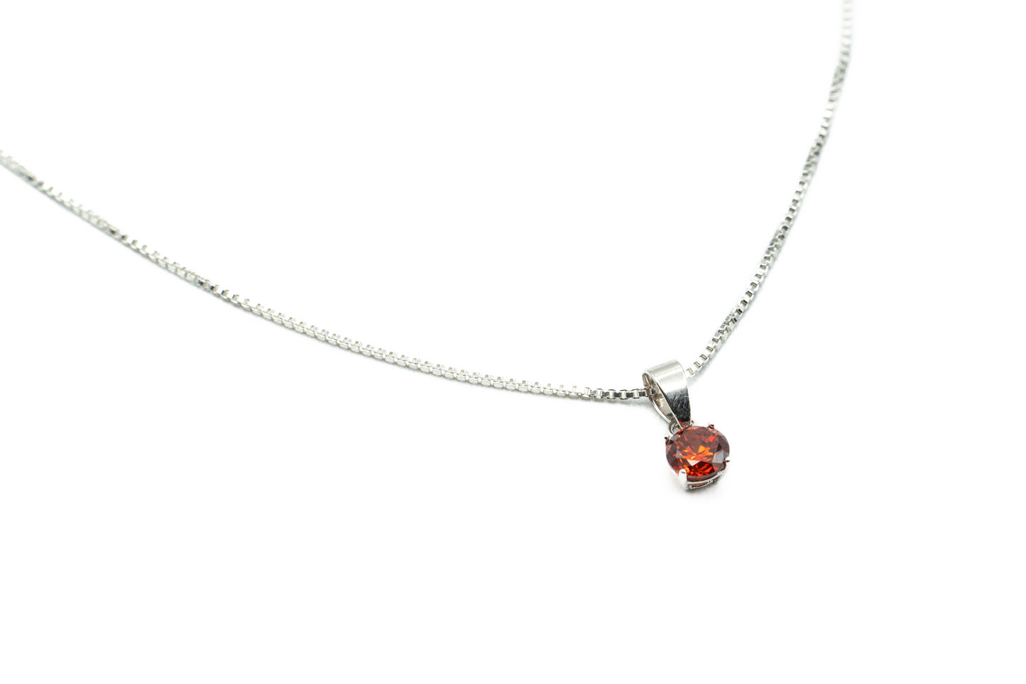 Collier - Rose Foncé - Argent - Rouge Argent 9.25