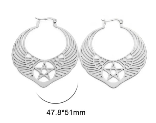 Boucles d'oreilles - Large - Wonder - AG - Création Fish