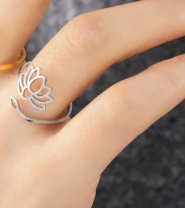 Bague - Lotus - Création Fish