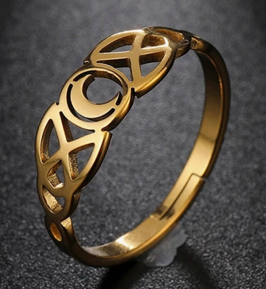 Bague - Lunaire Fine - Or - Création Fish