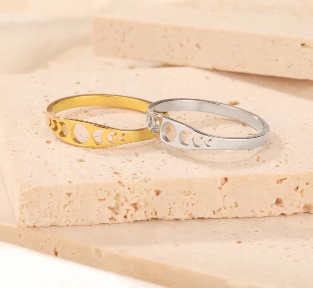 Bague - Lunaire Petite - Or - Création Fish