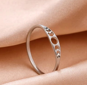 Bague - Lunaire Petite - Argent - Création Fish