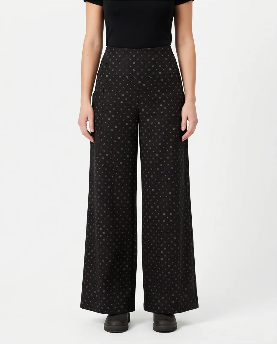 Pantalon Susan - Noir et bronze - Kollontai