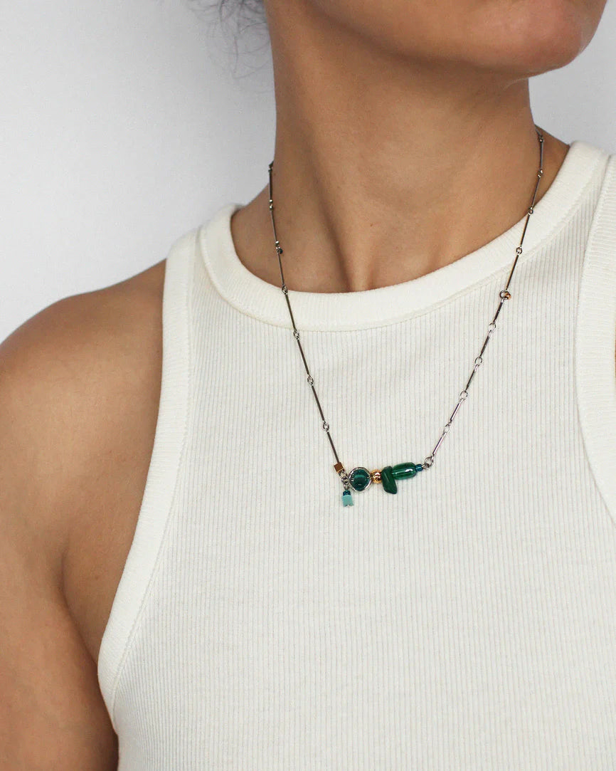 Collier Dardo Deux tons - Couleur -  Deux tons & Sarcelle - Anne-Marie Chagnon