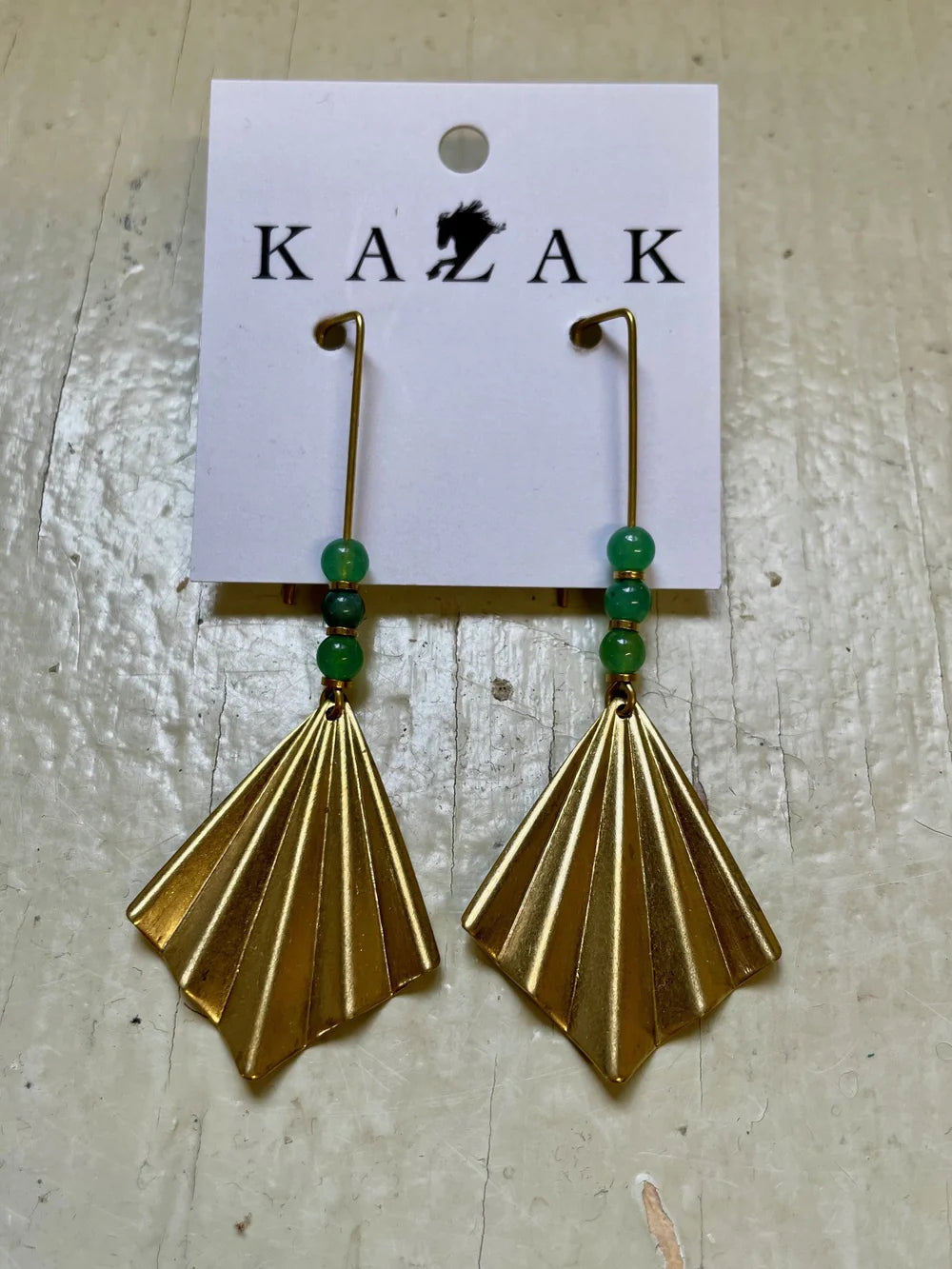 Boucles d'oreilles Vadna - Jade - KAZAK
