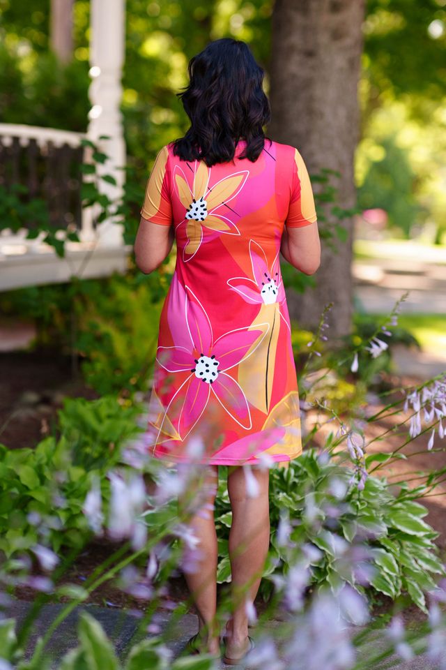 Robe Aperol couleurs chaudes