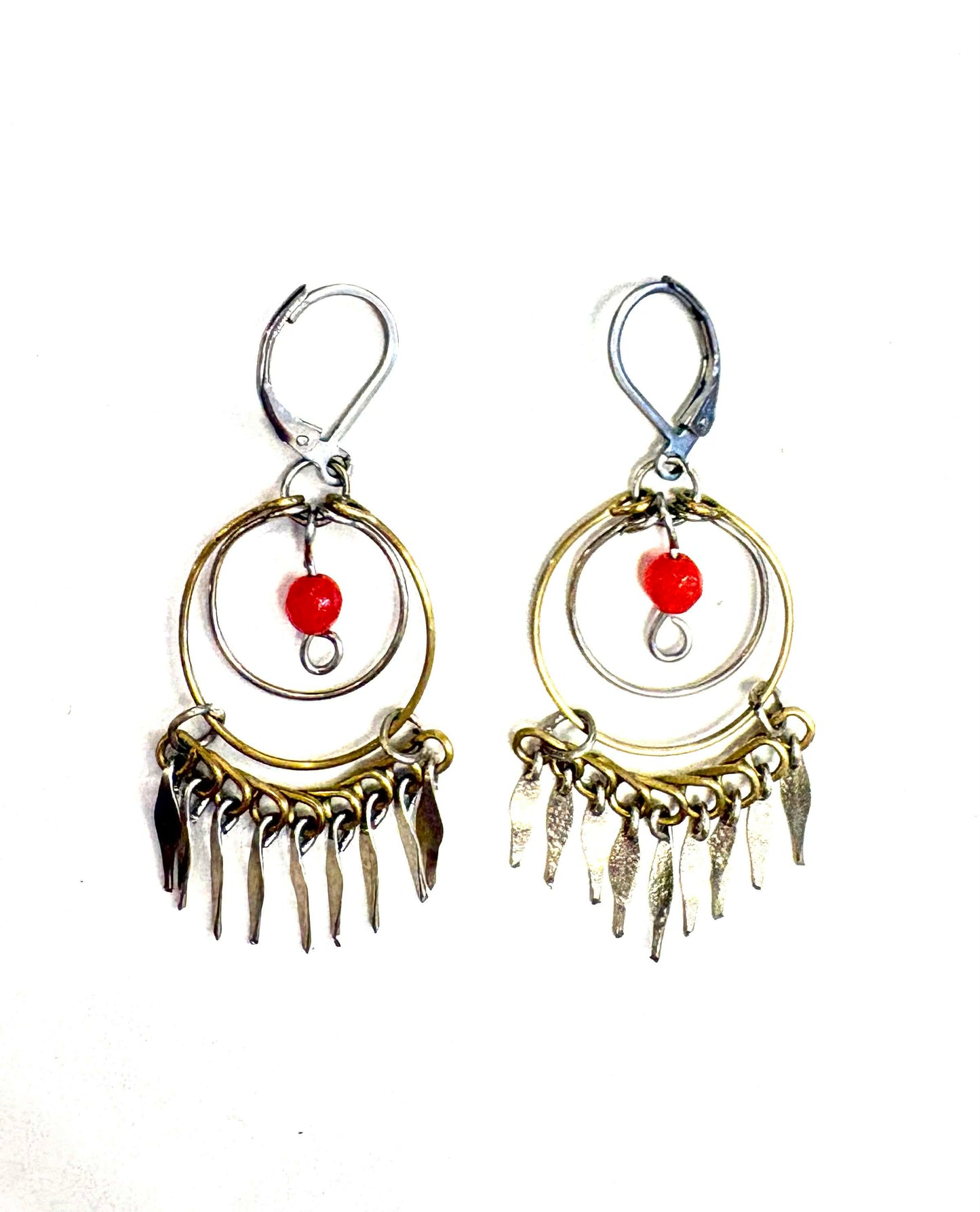 BO anneau pendante or et argent - Rouge Aventure